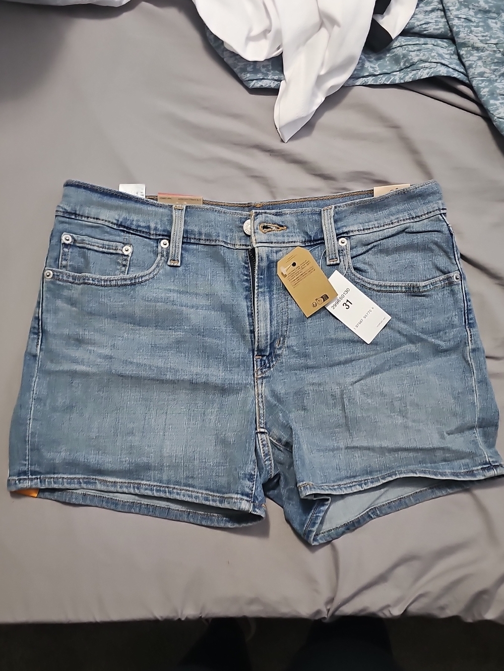 Levi's Light Blue Denim Jean Shorts